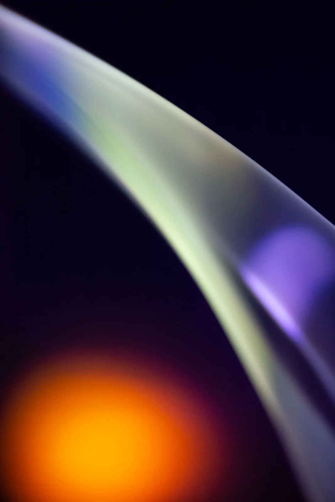 A soft arc of light and colour.
