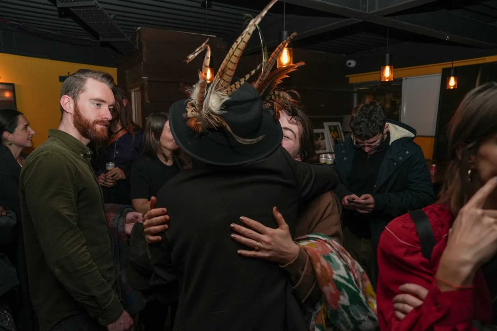 Friends celebrating the Lucid Dream finale.